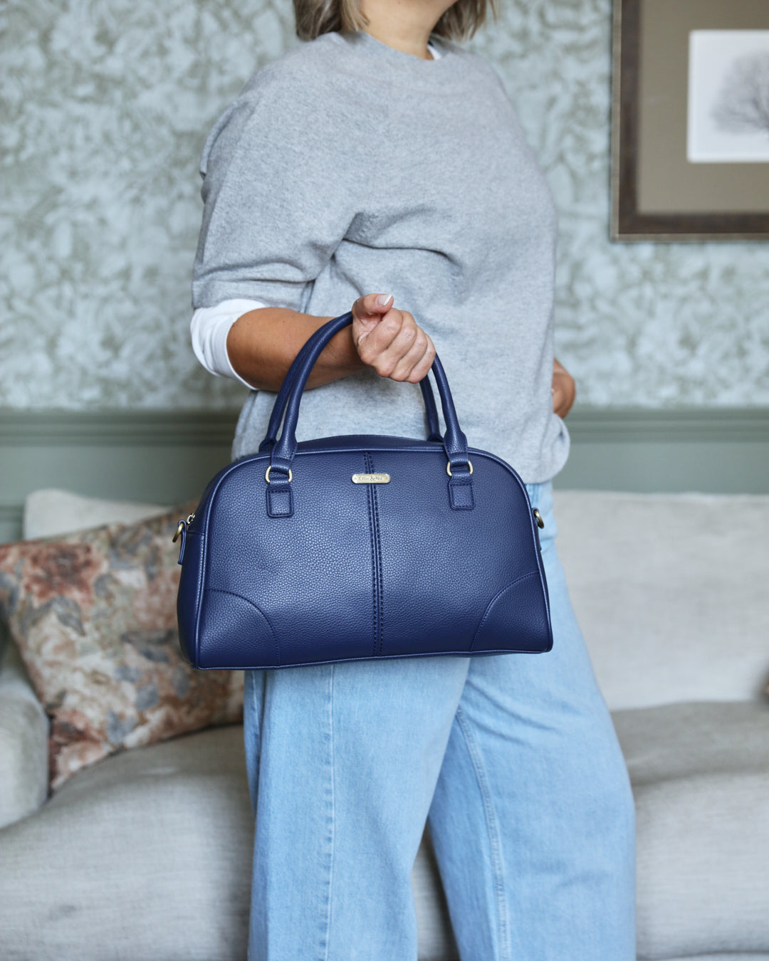 Jenna Bowling Bag - Navy