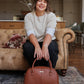Jenna Bowling Bag - Tan