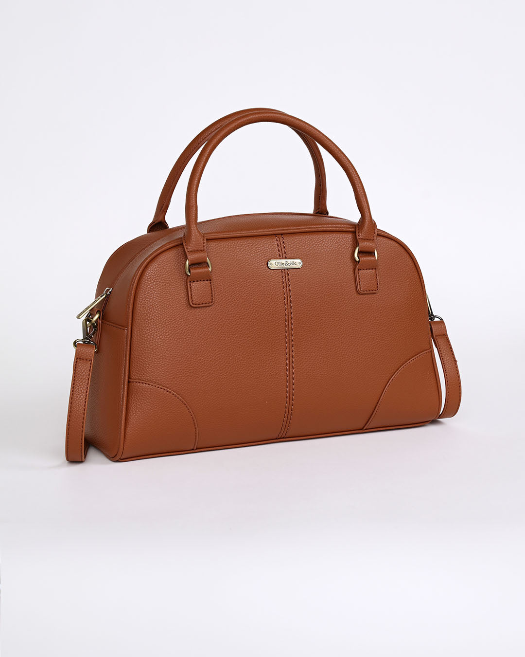 Jenna Bowling Bag - Tan