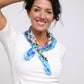 Jessie Square Scarf - Blue