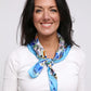 Jessie Square Scarf - Blue