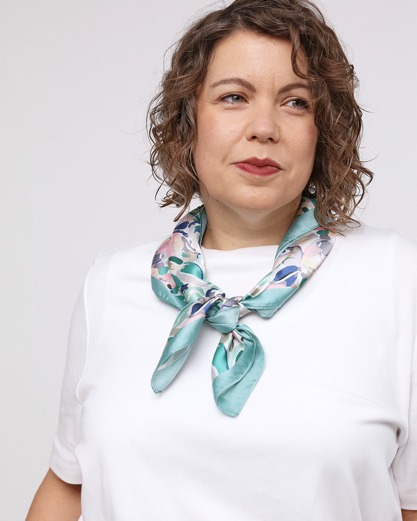 Jessie Square Scarf - Duck Egg