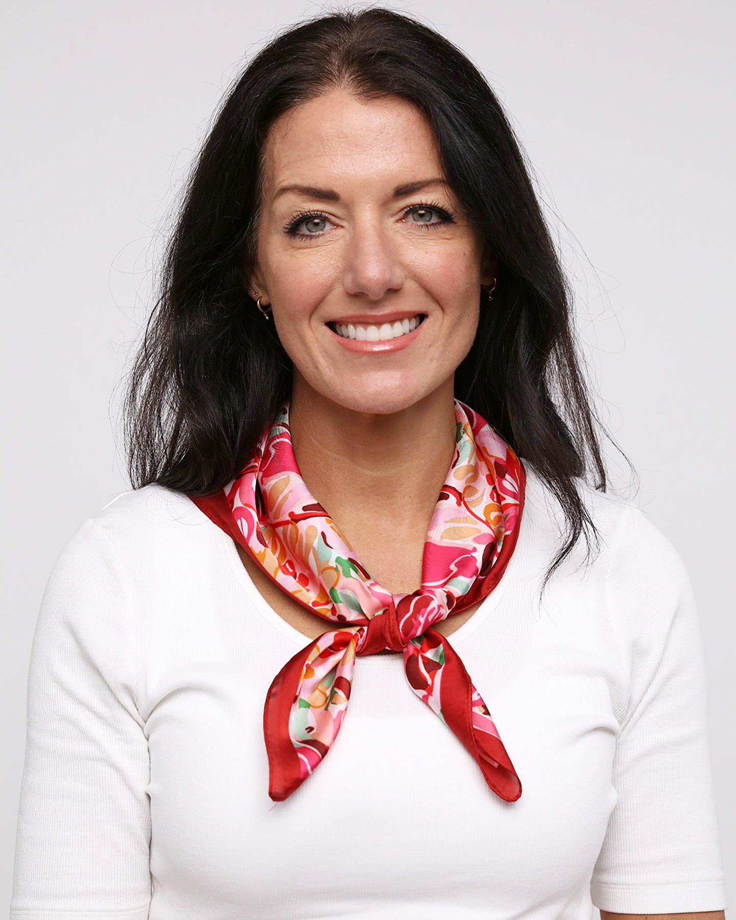 Jessie Square Scarf - Fuchsia