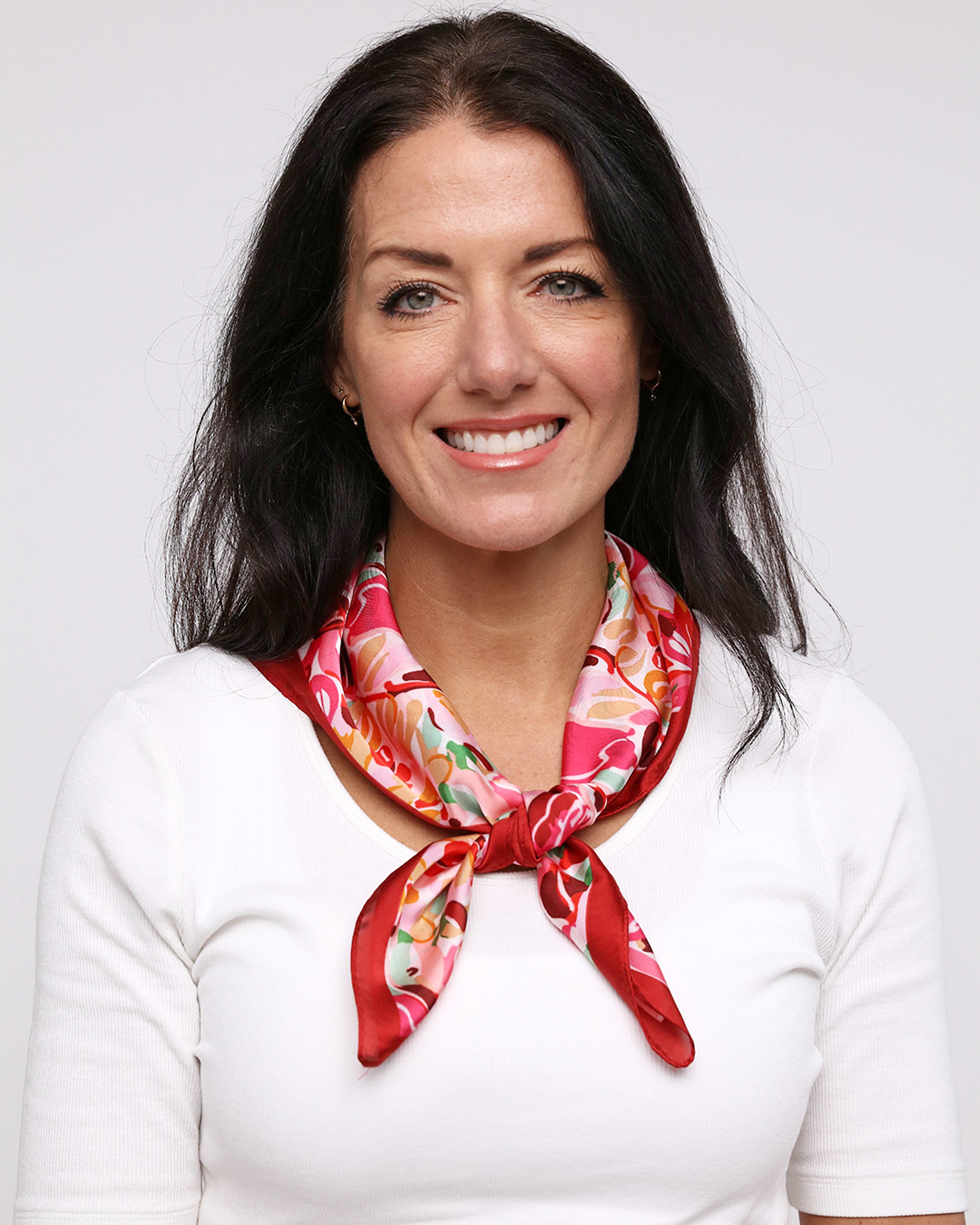Jessie Square Scarf - Fuchsia