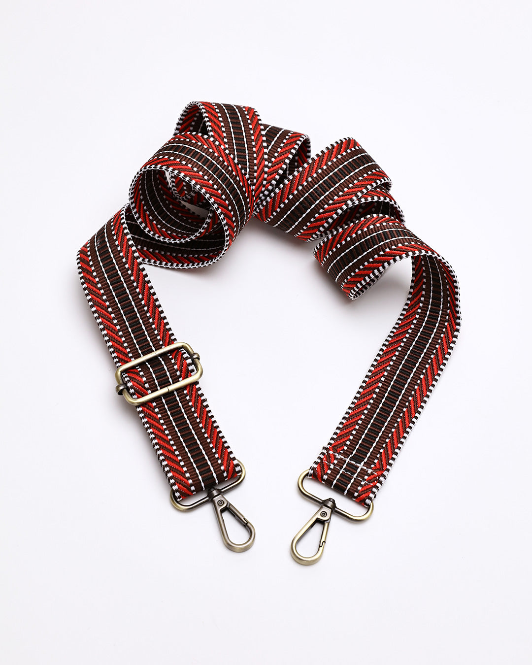Ladder Stripe Strap - Chocolate