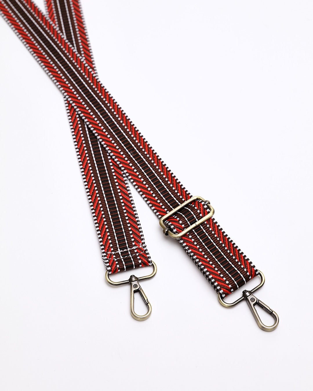 Ladder Stripe Strap - Chocolate