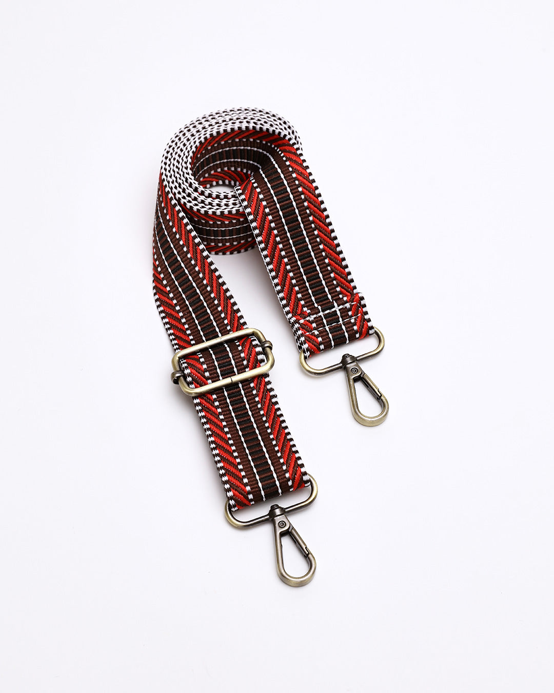 Ladder Stripe Strap - Chocolate