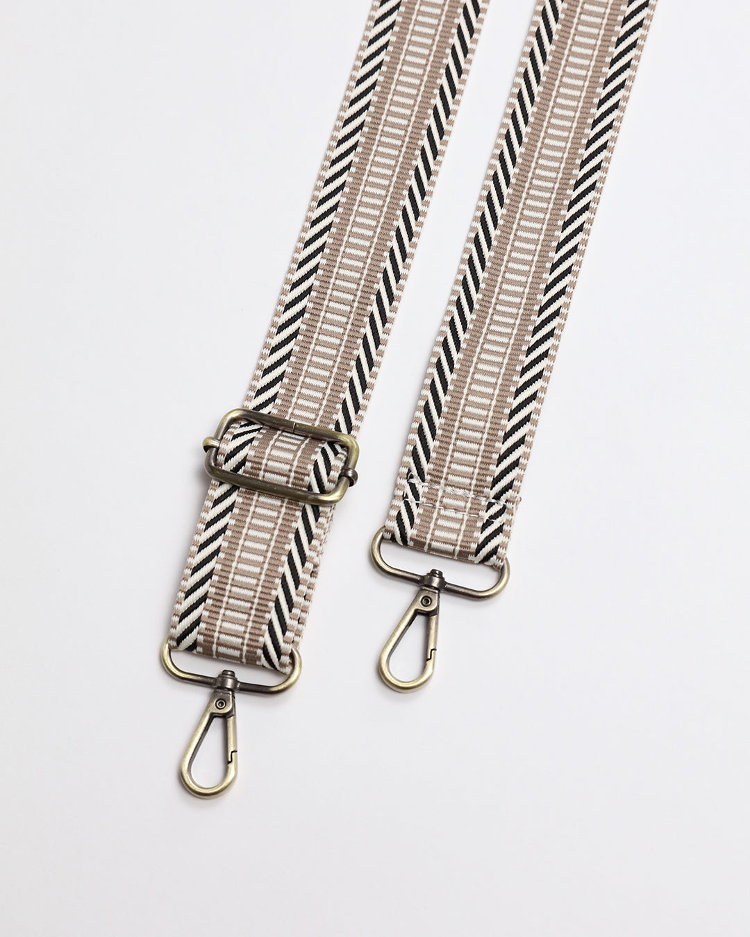 Ladder Stripe Strap - Natural / Black