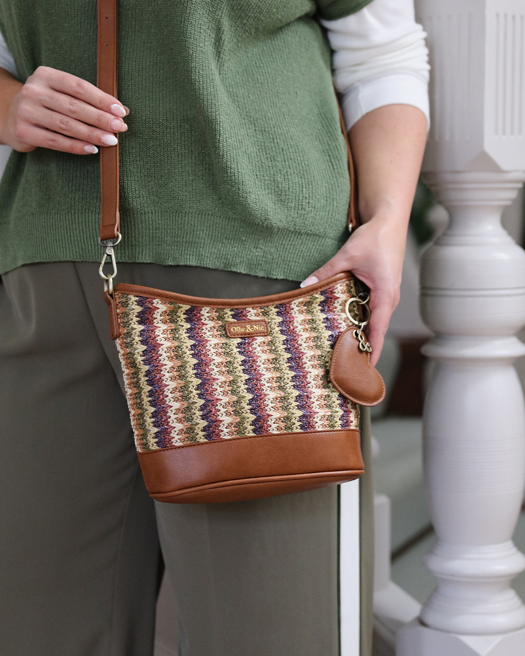 Laurie Mini Scoop Bucket - Olive Mix