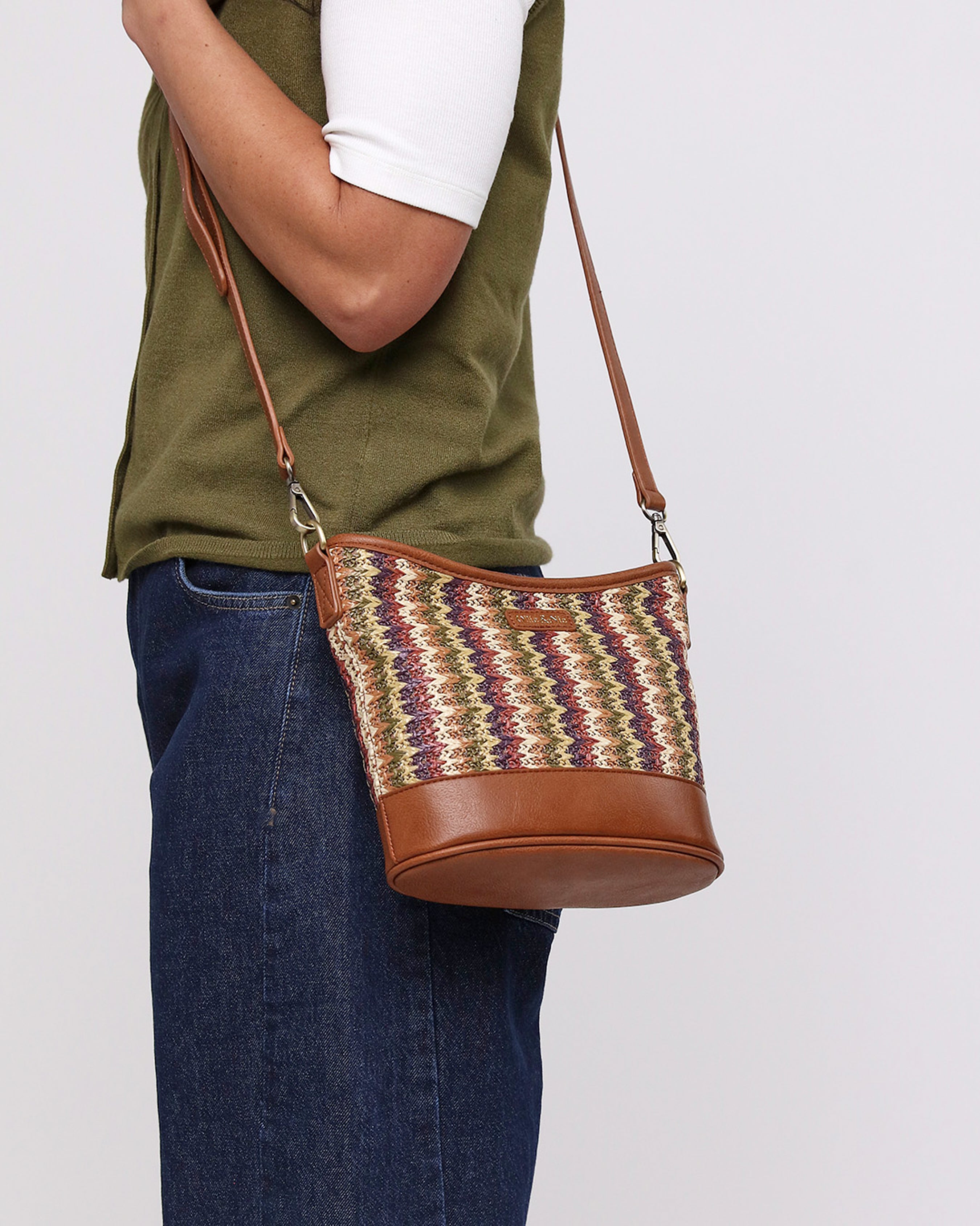 Laurie Mini Scoop Bucket - Olive Mix