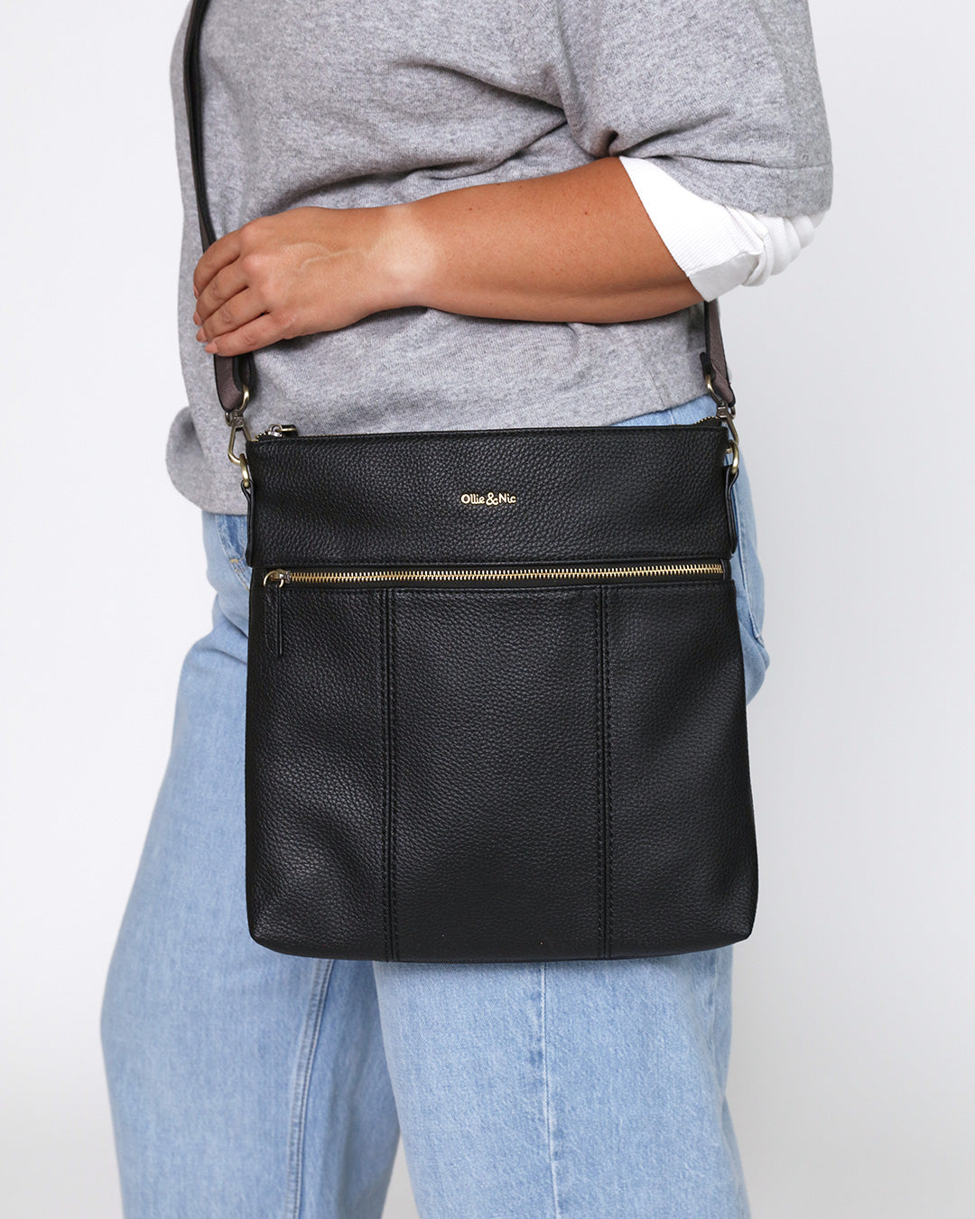 Layla Large Crossbody - Black