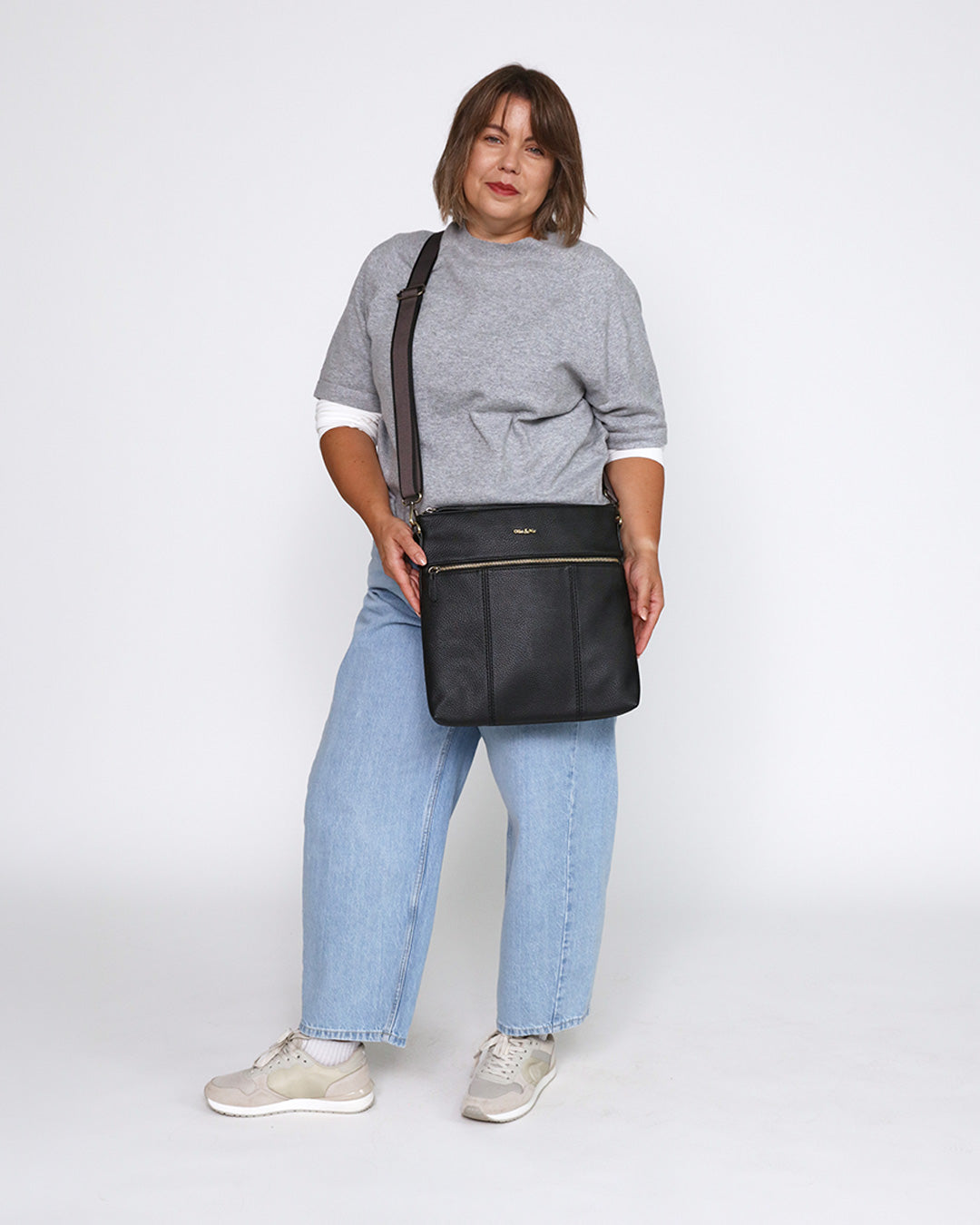 Layla Large Crossbody - Black