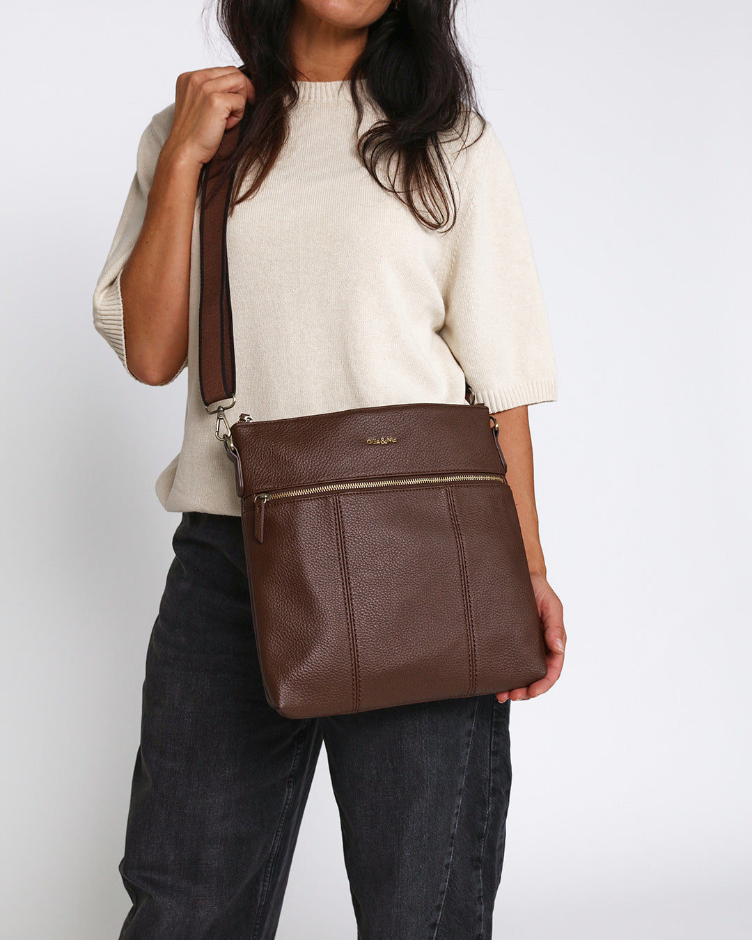 Layla Large Crossbody - Chocolate