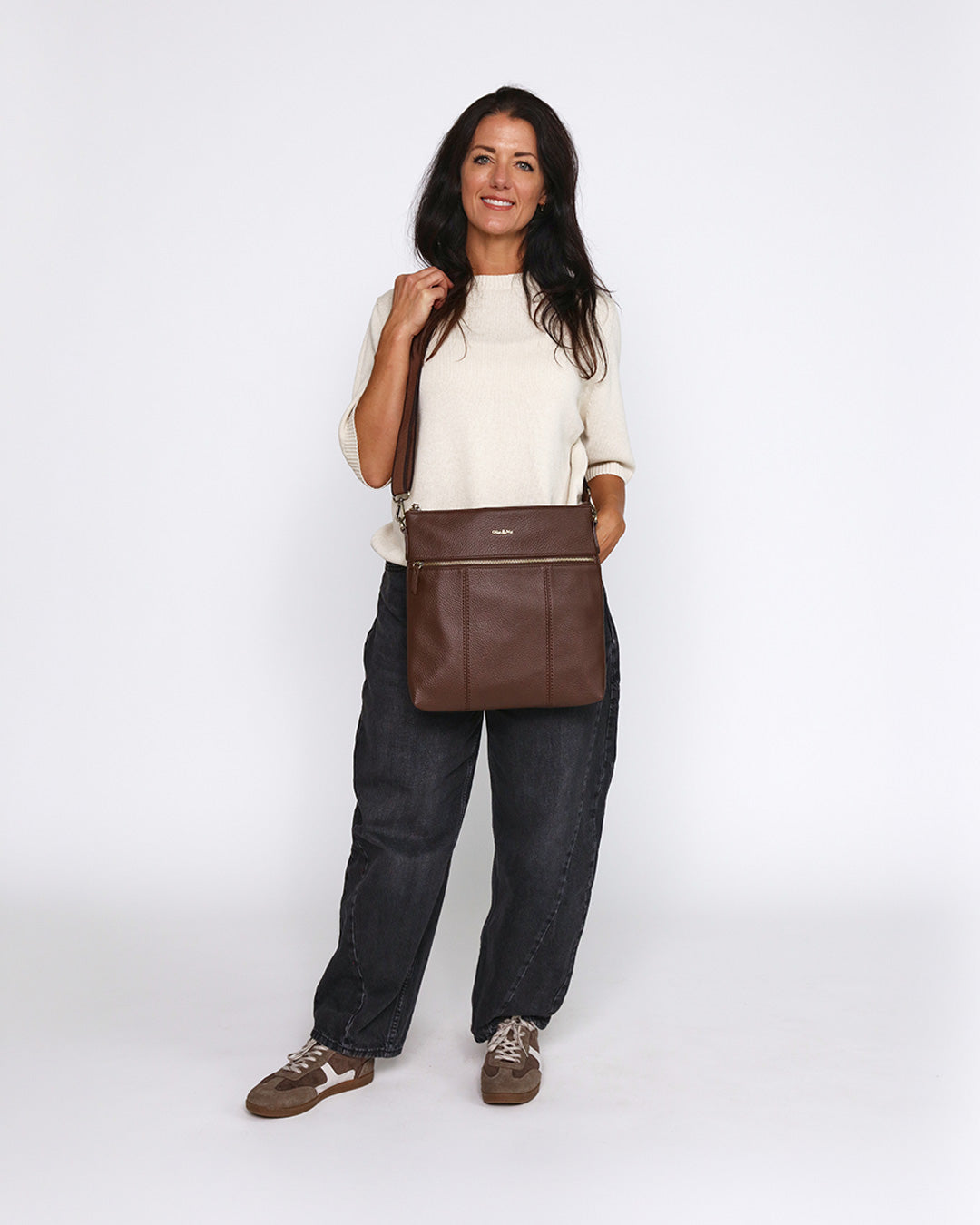 Layla Large Crossbody - Chocolate
