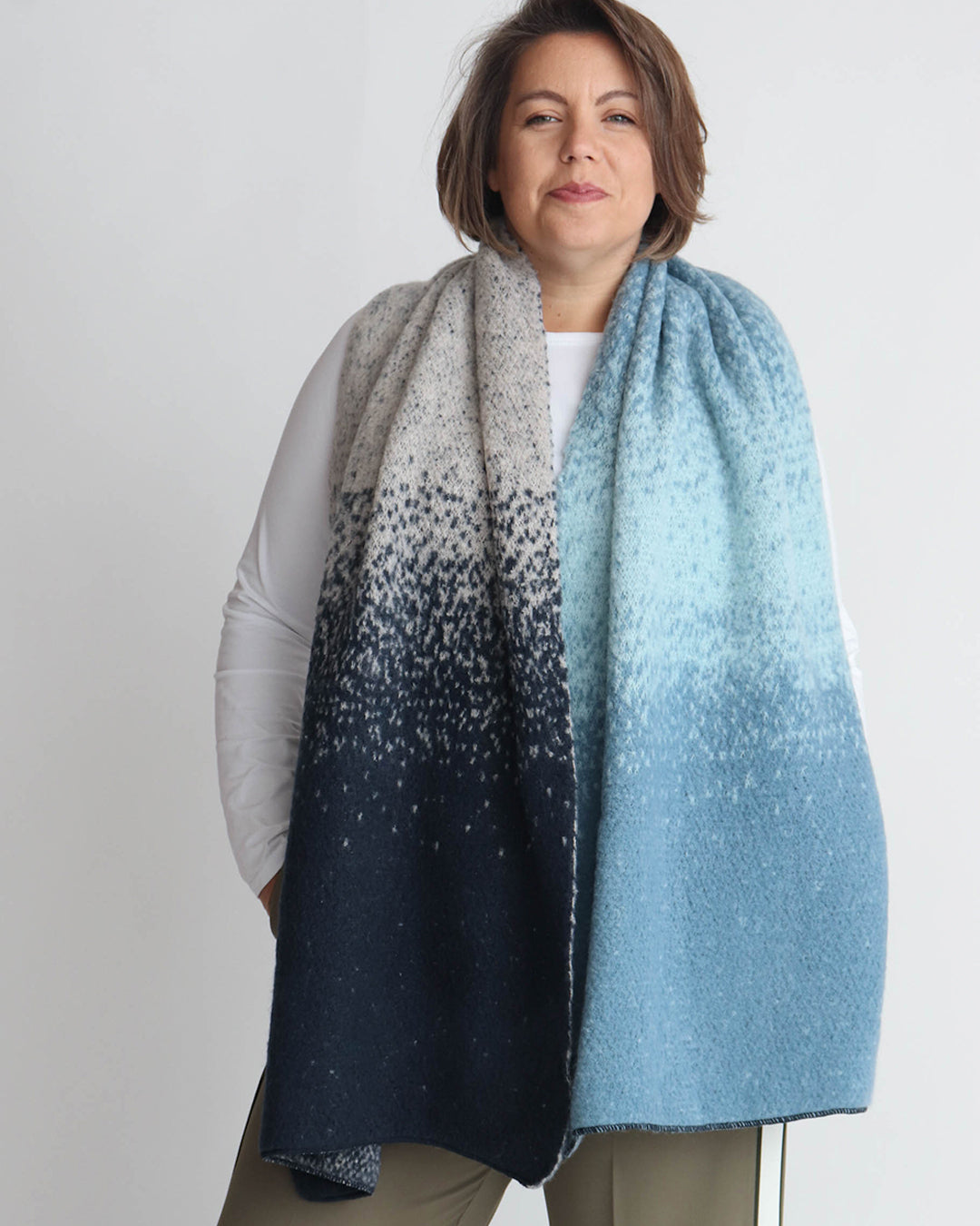 Leah Scarf - Blue Ombre