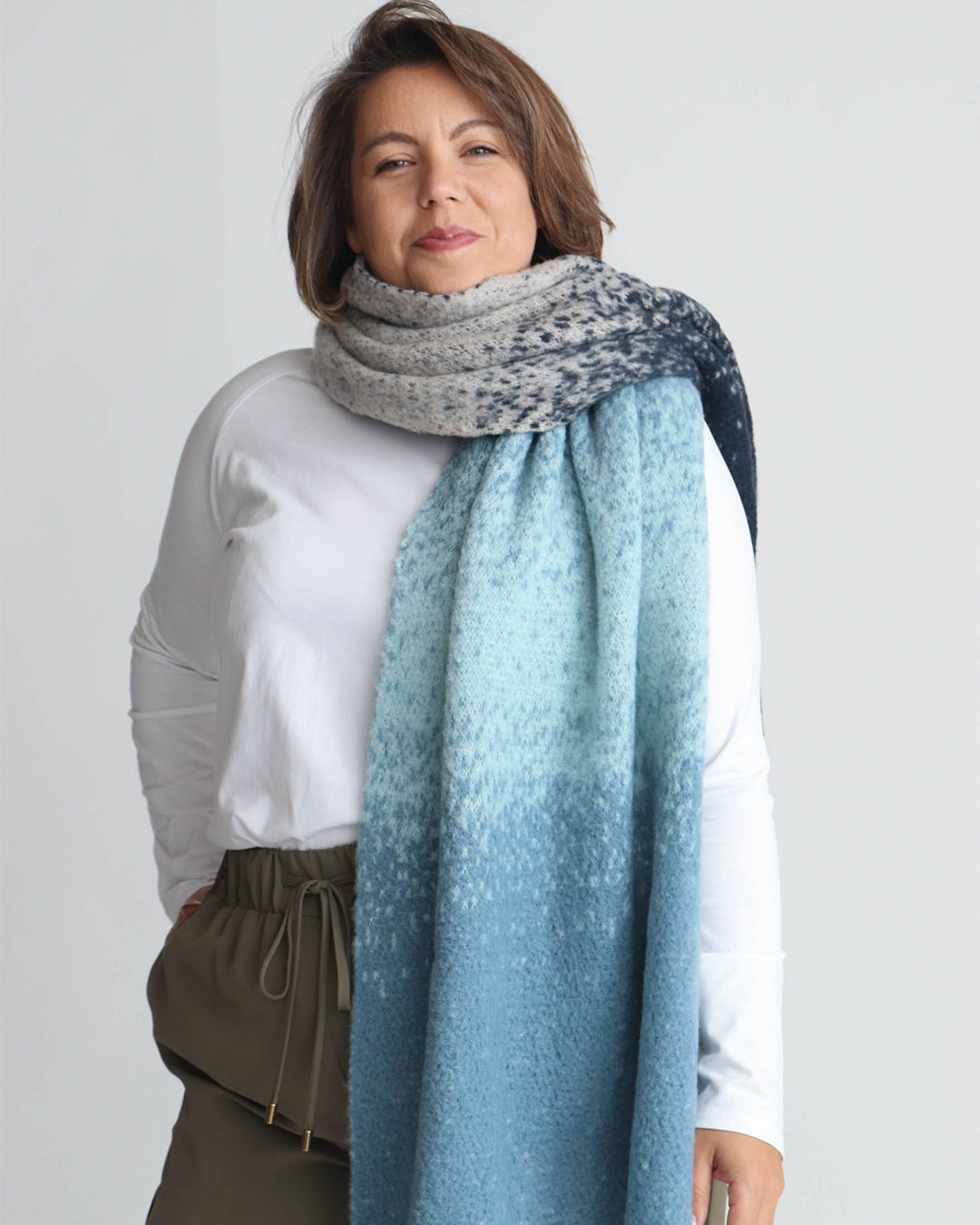 Leah Scarf - Blue Ombre