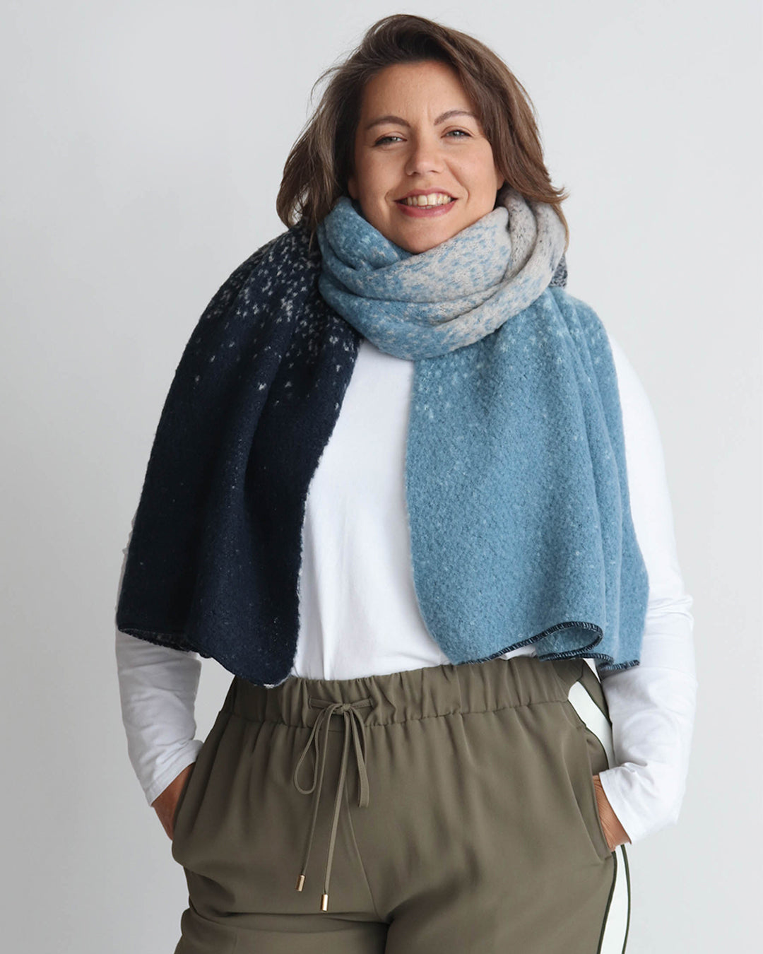 Leah Scarf - Blue Ombre