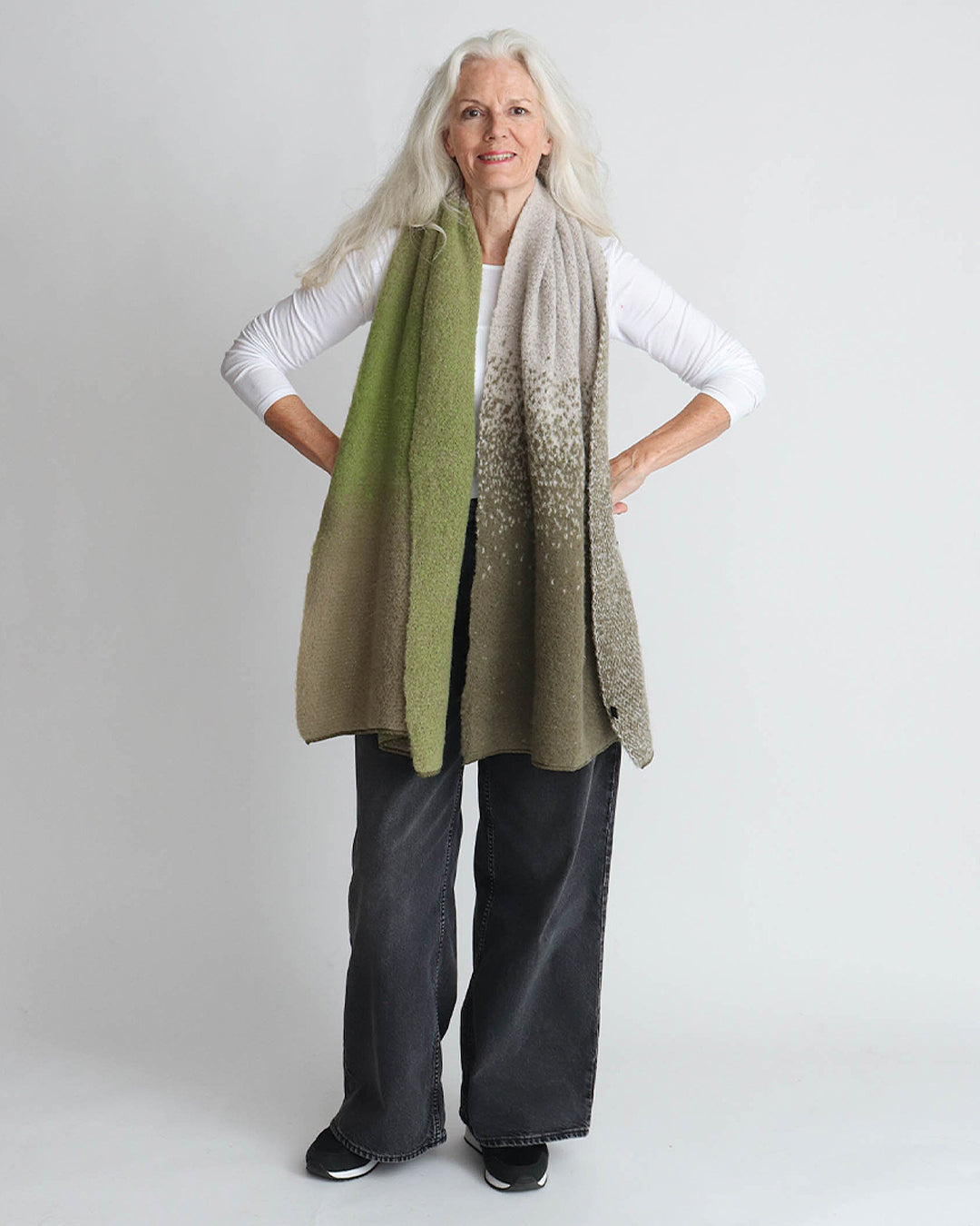 Leah Scarf - Green Ombre