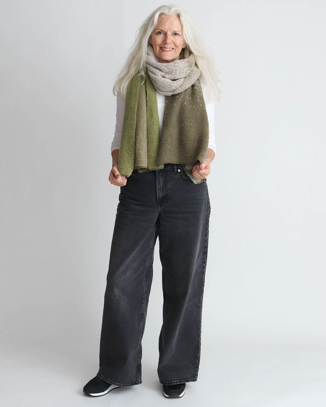 Leah Scarf - Green Ombre