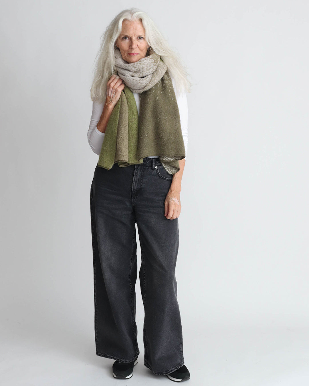 Leah Scarf - Green Ombre