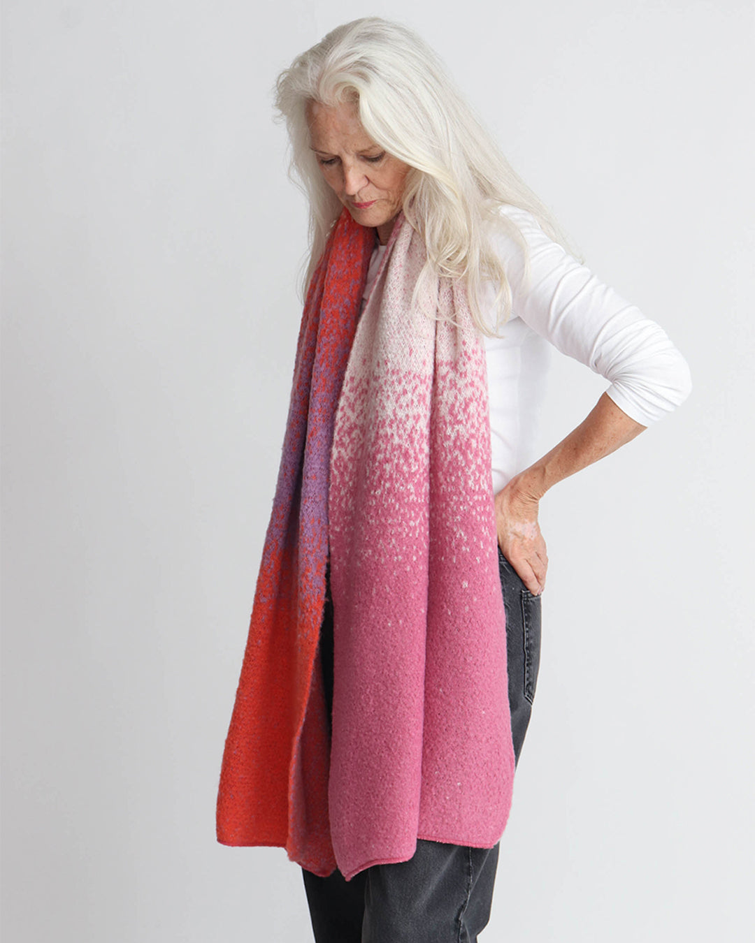 Leah Scarf - Pink Ombre