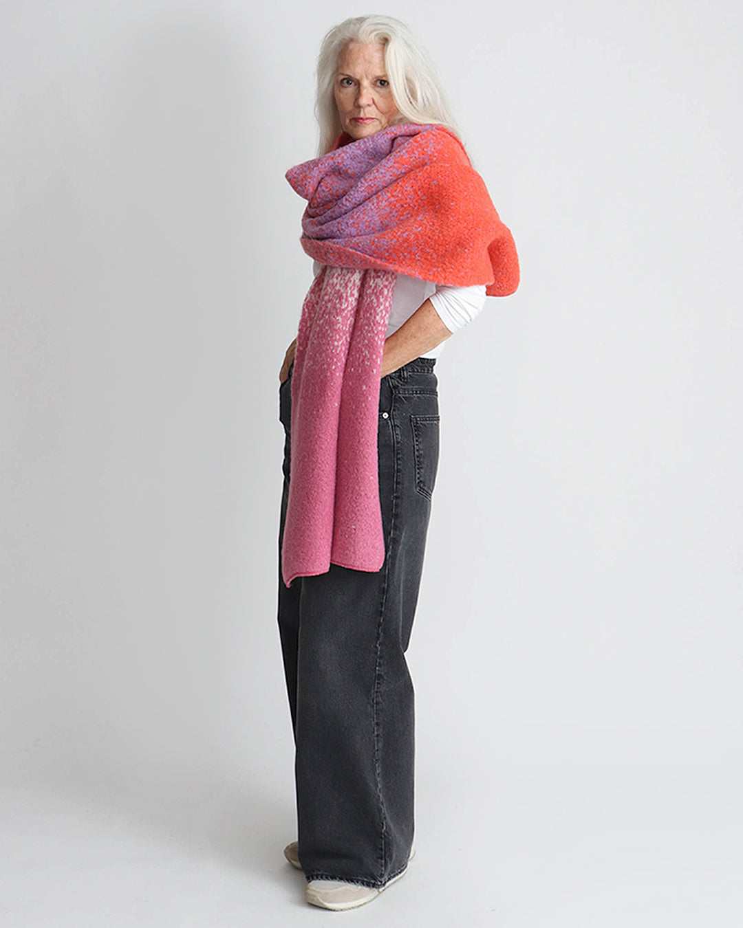 Leah Scarf - Pink Ombre