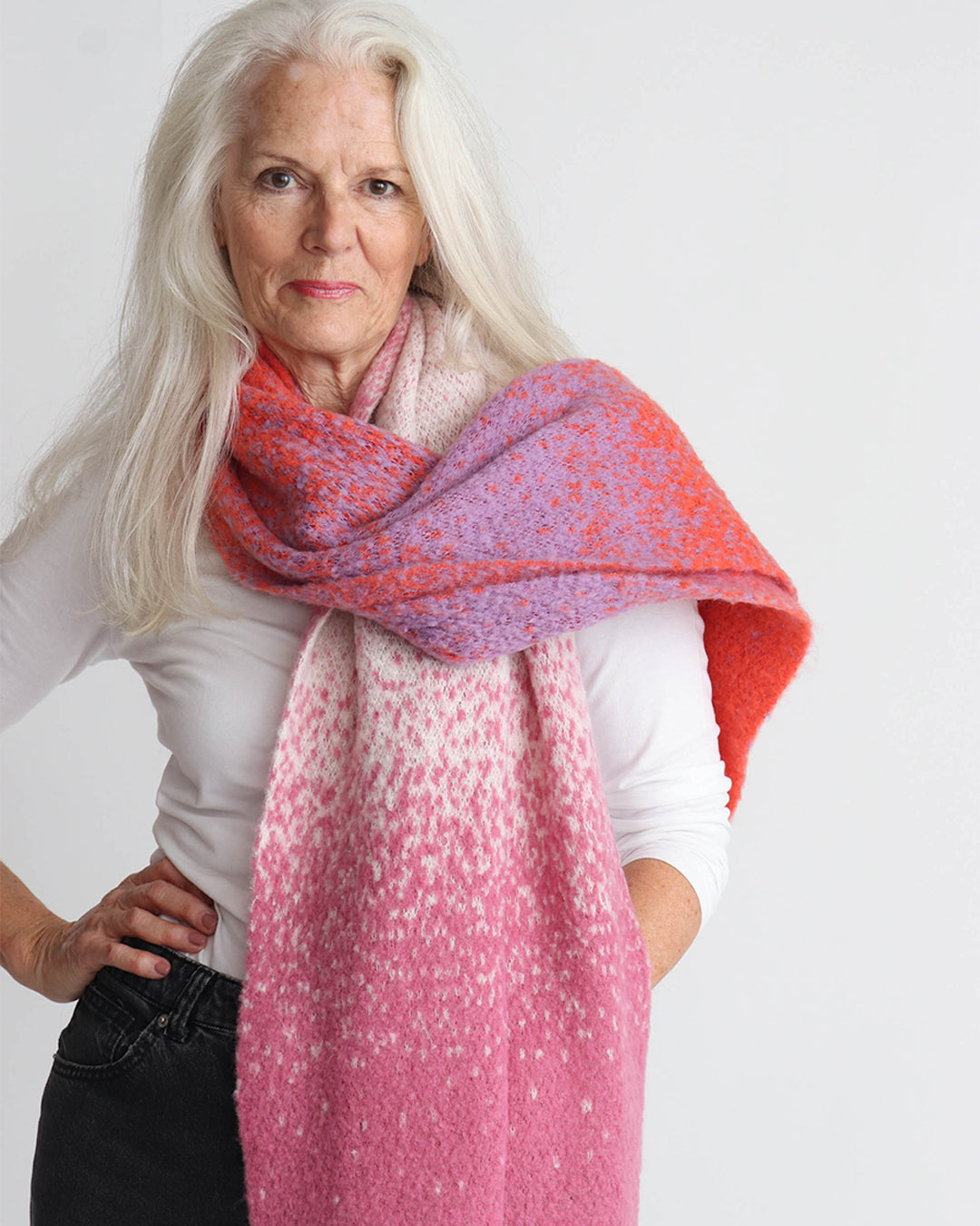 Leah Scarf - Pink Ombre