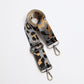 Leopard Webbing Strap - Light Grey