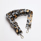 Leopard Webbing Strap - Light Grey