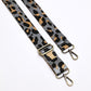 Leopard Webbing Strap - Light Grey