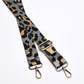 Leopard Webbing Strap - Light Grey