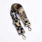 Leopard Webbing Strap - Light Grey