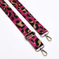 Leopard Webbing Strap - Pink