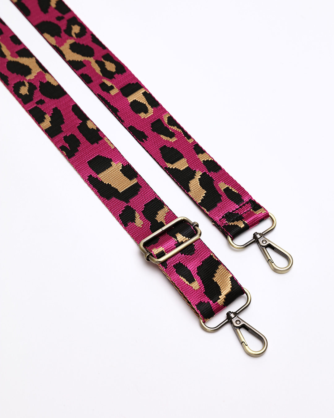 Leopard Webbing Strap - Pink