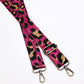 Leopard Webbing Strap - Pink