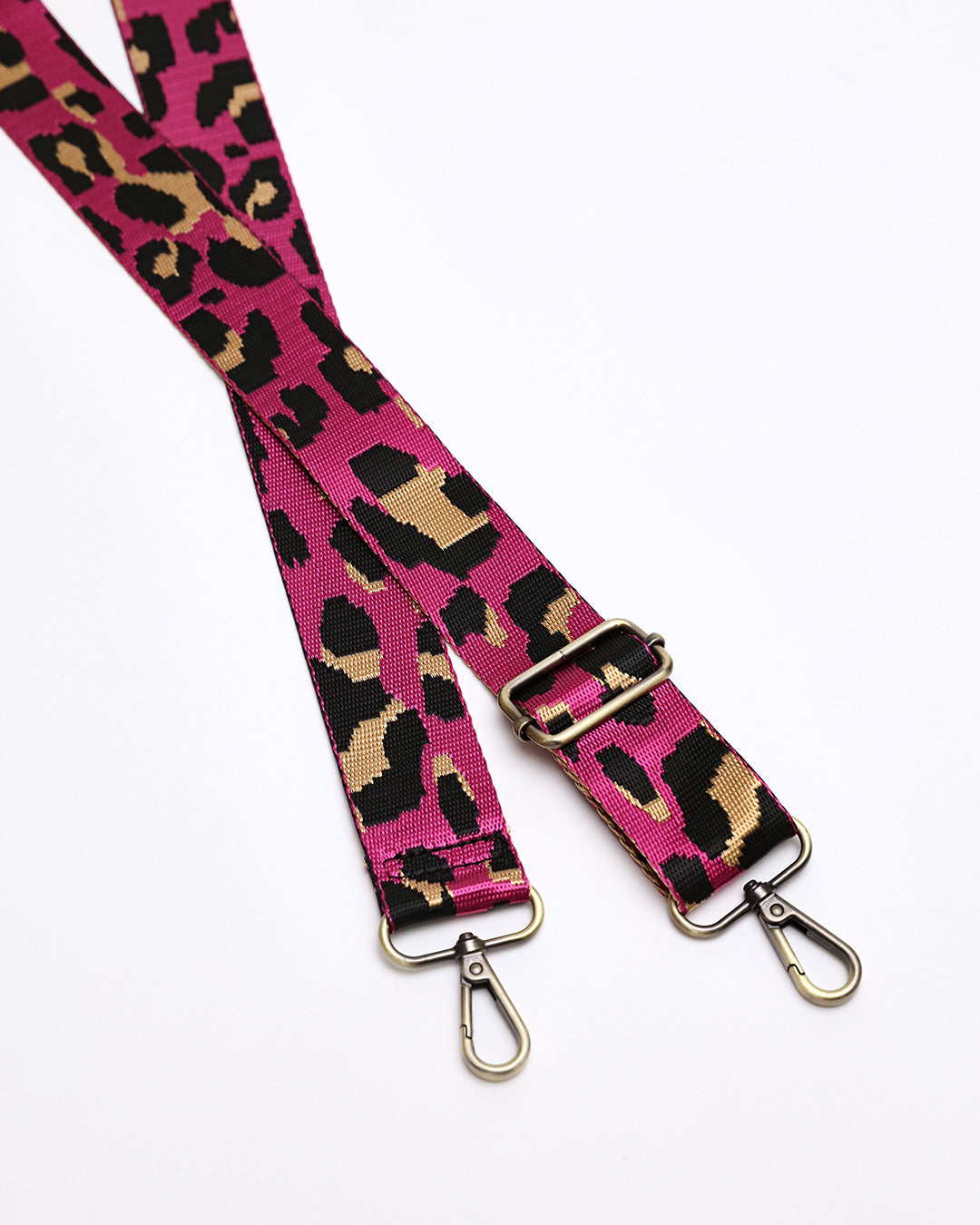 Leopard Webbing Strap - Pink