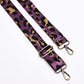 Leopard Webbing Strap - Purple