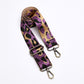 Leopard Webbing Strap - Purple