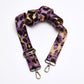 Leopard Webbing Strap - Purple