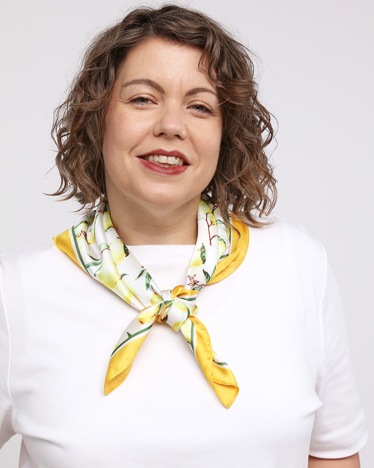 Lulu Square Scarf - Yellow