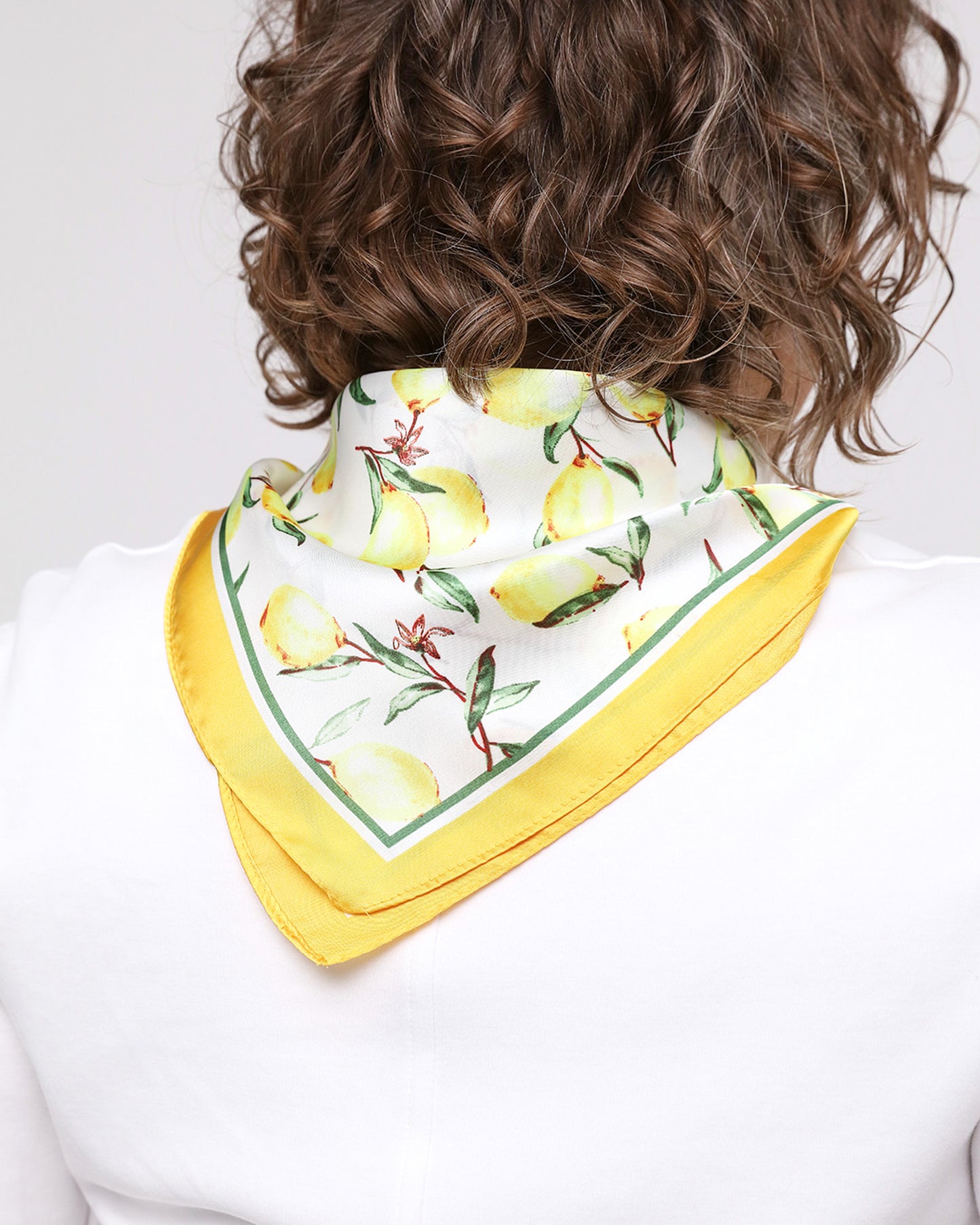 Lulu Square Scarf - Yellow