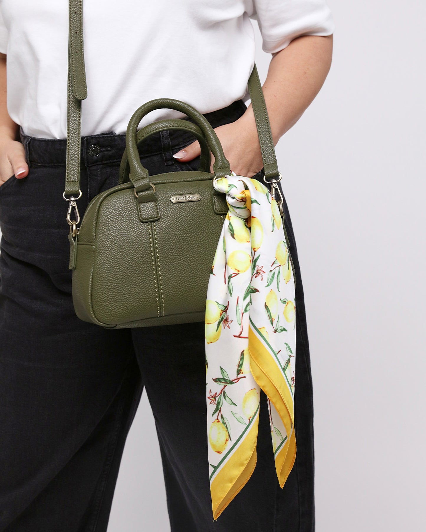 Lulu Square Scarf - Yellow