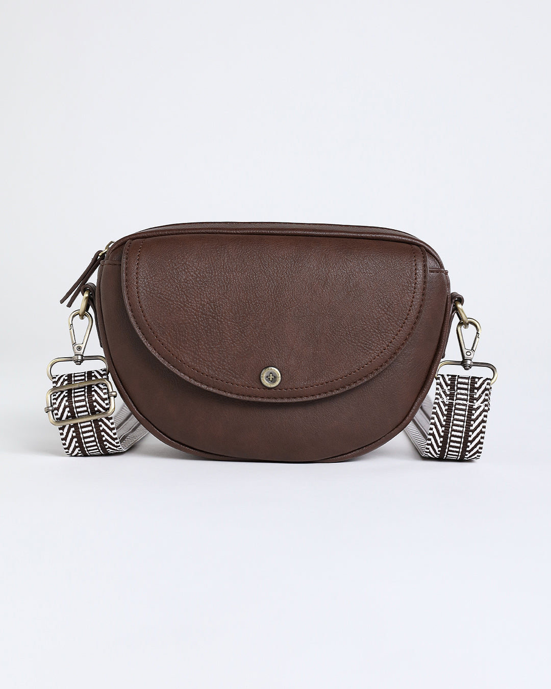 Luna Half Moon Bag -  Chocolate