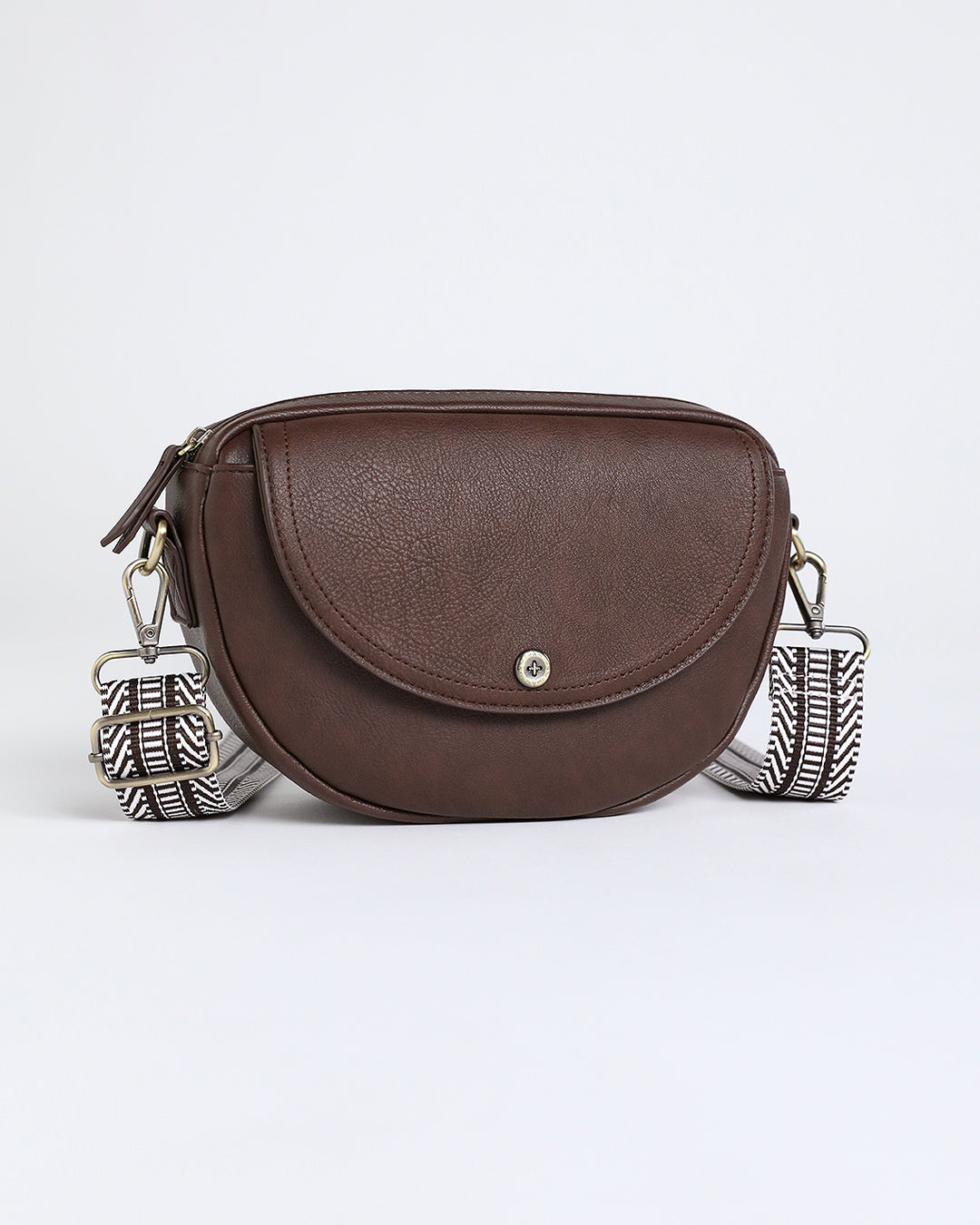 Luna Half Moon Bag -  Chocolate