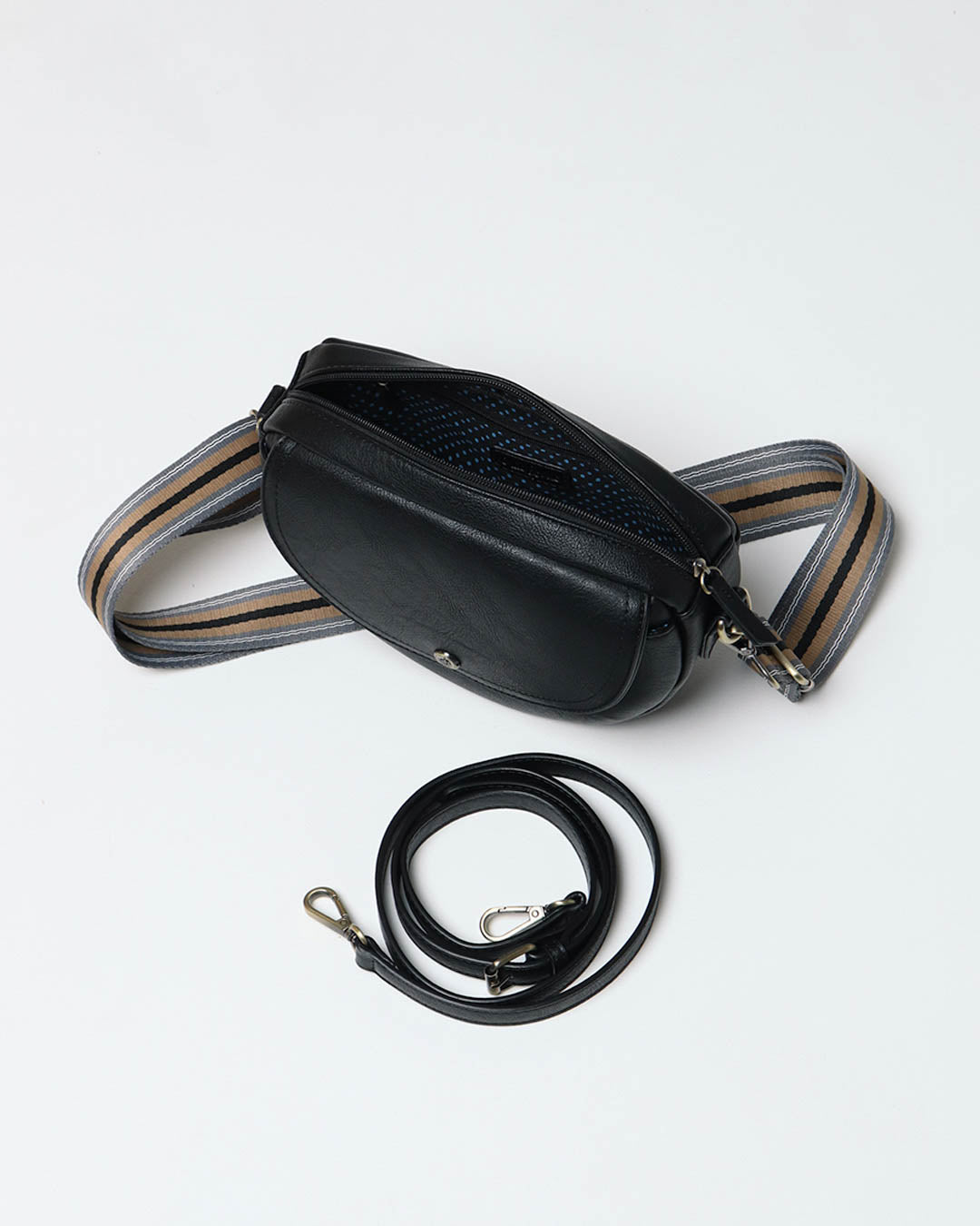 Luna Half Moon Bag -  Black