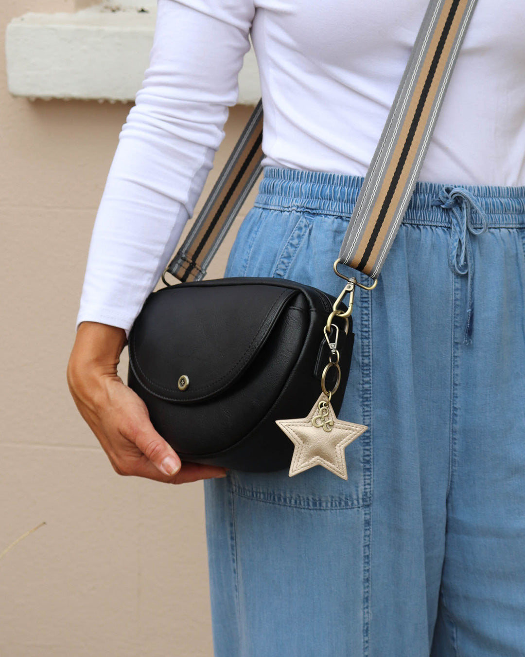 Luna Half Moon Bag -  Black