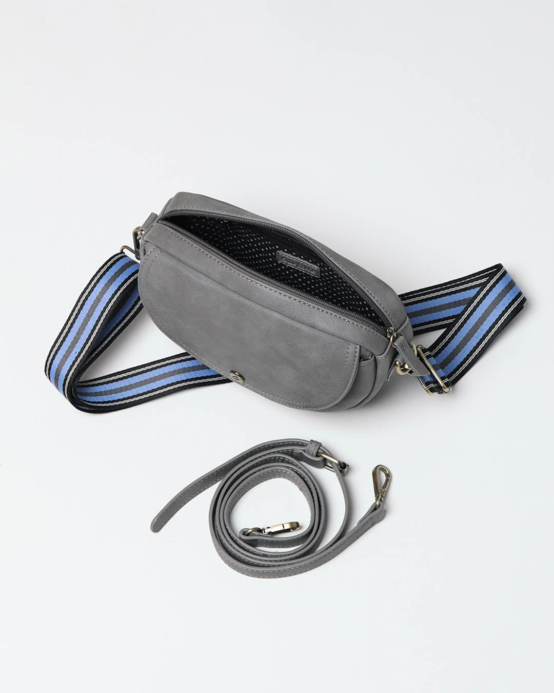 Luna Half Moon Bag -  Dark Grey