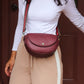 Luna Half Moon Bag -  Plum