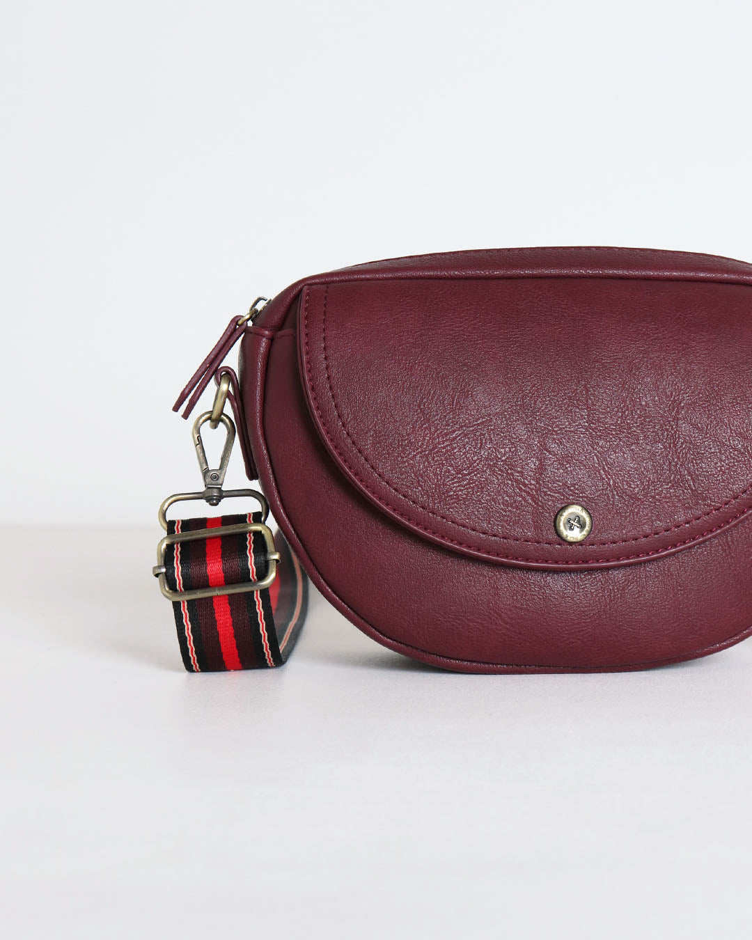 Luna Half Moon Bag -  Plum