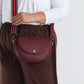 Luna Half Moon Bag -  Plum